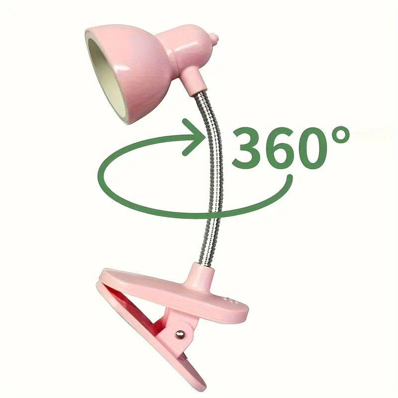 Bigman LumiClip Desk Lamp – Flexible Mini Clip-On Study & Reading Light