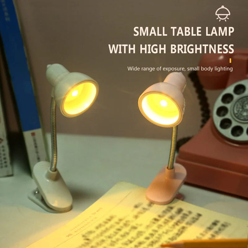 Bigman LumiClip Desk Lamp – Flexible Mini Clip-On Study & Reading Light