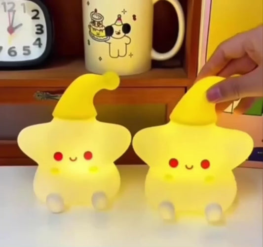 BIGMAN Star Touchable Silicon Lamp For Kids