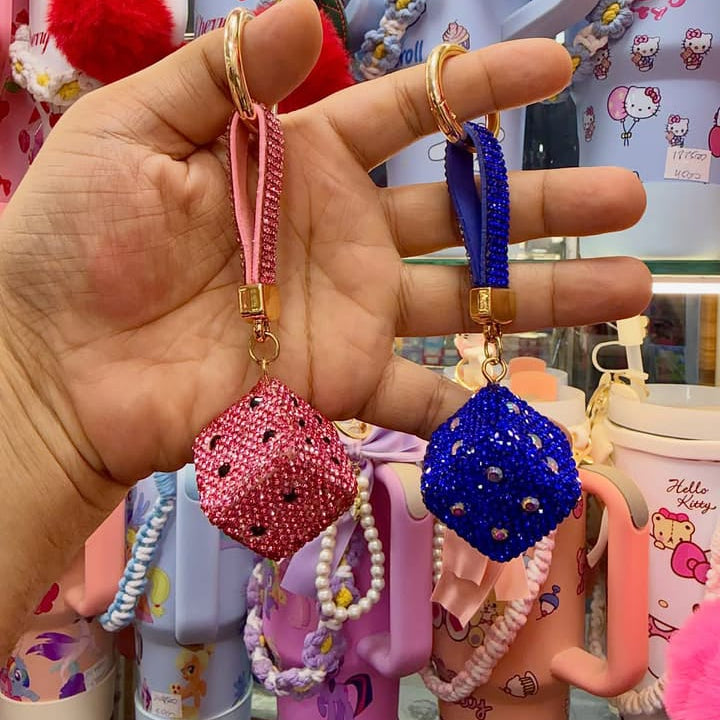 Bigman Cute Rhinestone Keychain