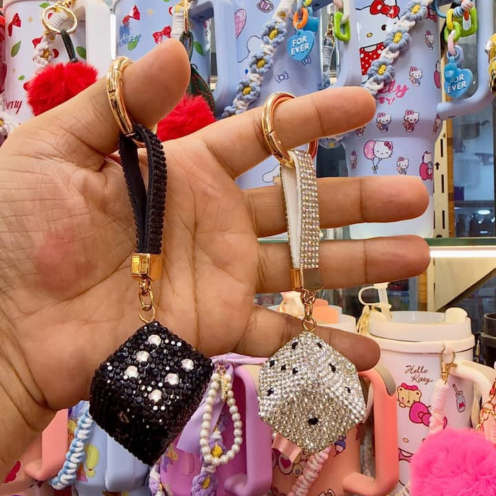 Bigman Cute Rhinestone Keychain